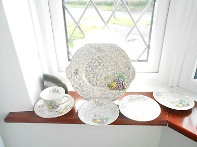 Buy BCM Lord Nelson Ware Pompadour X 4 Lot  4x Saucers  6 Inches Across VC • 5£