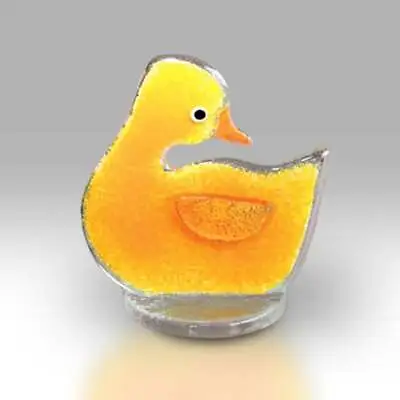 Buy Nobile Glassware Glass Yellow Duckling Ornament 1704-17 • 17.75£