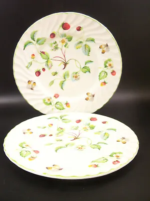 Buy 2 James Kent China Old Foley Strawberry Dessert Salad Plate 8  Made In England • 26.53£