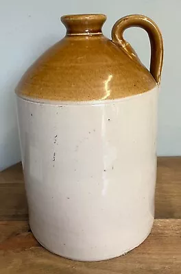 Buy Vintage Large Stoneware Pottery Glazed Bottle Flagon Country Kitchen 29cm Tall • 10.99£