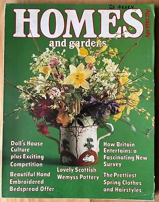 Buy HOMES AND GARDENS Magazine April 1982 ILLUSTRATED Adverts Wemyss Doll’s House • 14£