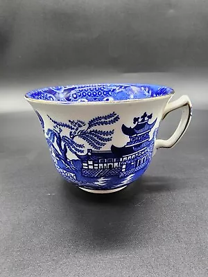 Buy Vintage Burleigh Ware Willow Cup Blue White England • 7.52£