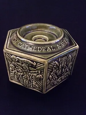 Buy Norwich Cathedral Nave Roof Bosses 1470 ~ Candle Holder By Holkham Pottery • 25£