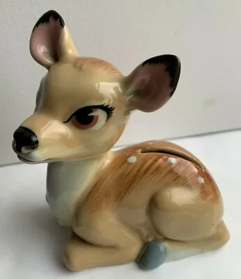 Buy Vintage Wade Porcelain Disney Large Blow Up BAMBI Deer Fawn Figure Money Box • 24.99£
