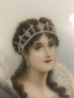 Buy Antique Hand Painted Bavarian Porcelain Plates Napoleonic Figures Josephine And • 17.08£