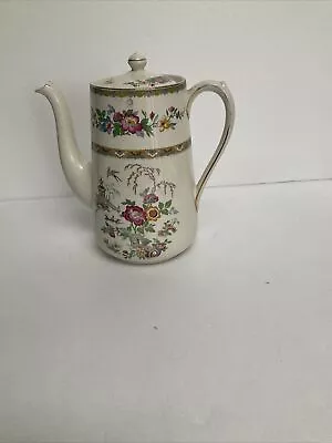 Buy BCM Nelson Ware Coffee Pot Flowers  7 Inches High 14 Inches Round • 15£
