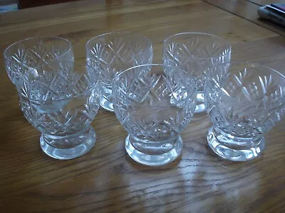 Buy 6 Cut Glass Vintage Whiskey Glasses • 30£
