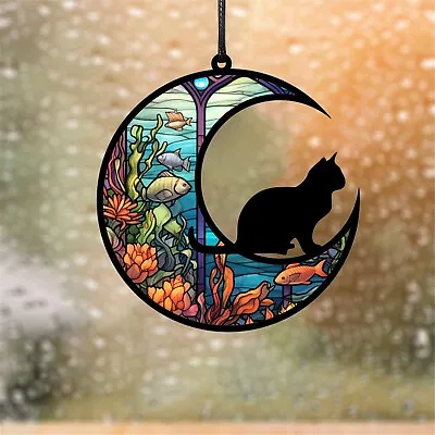 Buy Stained Glass Suncatchers Window Hangings Ornament Memorial Gifts Wall Art Decor • 4.31£