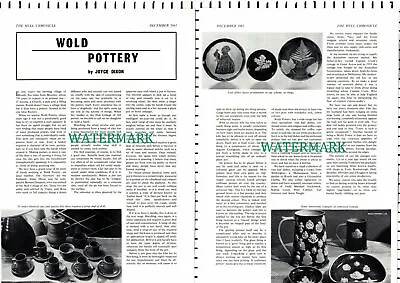Buy (7955) Wold Pottery Routh Joyce Dixon  - 1965 Article • 8.65£