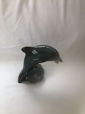 Buy Blue Moutain Pottery ? Dolphin Sea Green And Black • 19.99£