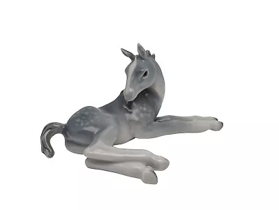 Buy Butzler & Ortloff Porcelain Figure Pony Foal Ilmenau Thuringia Painted Lying Down  • 42.98£