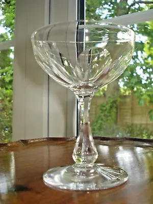 Buy Antique Victorian / Edwardian Champagne Saucer Glass ~ Lens Cut - Ground Pontil • 9.95£