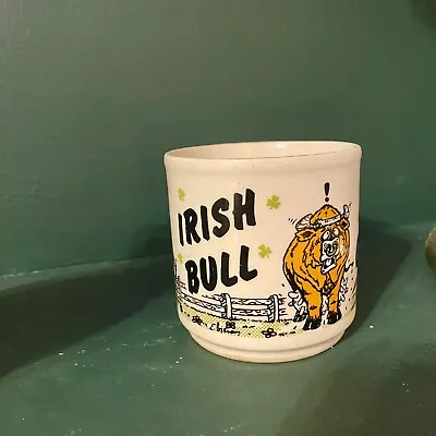 Buy Vintage Irish Bull Coffee Mug Carrigdhoun Pottery Co-Op Cork Ireland • 9.99£
