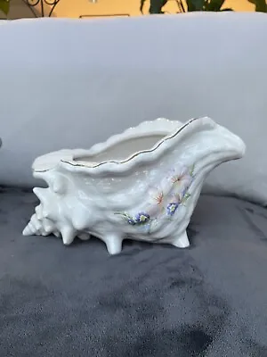 Buy Vintage Conch Shell Ceramic Planter Maryleigh Staffordshire Pottery • 15£