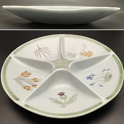 Buy Buchan Pottery Thistle 5-Part Stoneware Serving Platter Made In Scotland 11.25 D • 56.77£