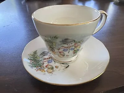 Buy Duchess Tea Cup Saucer Snowman Fine Bone China • 8.54£