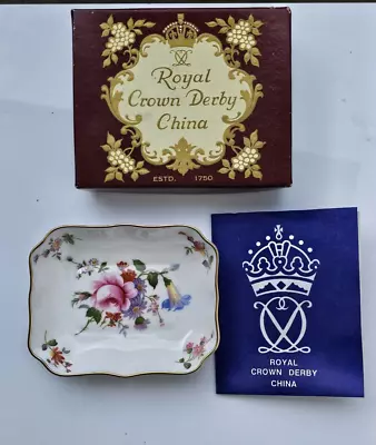 Buy Royal Crown Derby English Bone China Derby Posies Trinket Dish.XXXV Boxed Mint • 12£