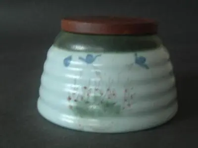 Buy BUCHAN Portobello Pottery Lidded Honey Bee Hive Jar Harebells (Part Of Thistle) • 9.99£
