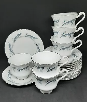 Buy Vintage Paragon Bridal Leaf Scalloped Edge Tea Cup Saucer Plate 18pc Set England • 29.99£