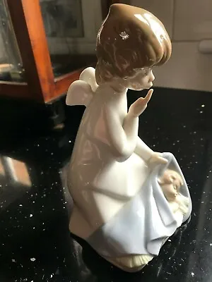 Buy Lladro Angel With Baby No 4635 1970 - 2003 Retired Mint • 40£