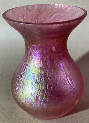 Buy Heron Glass Iridescent Art Glass Vase. • 14£