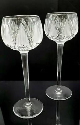 Buy Rare Vintage Tyrone Cut Crystal Balloon Wine Glasses Signed Set Of 2 New  • 84.40£