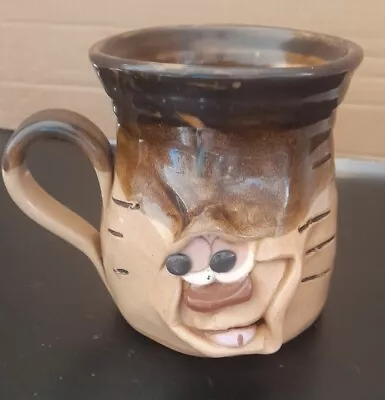Buy Pretty Ugly Pottery Mug Handmade Stoneware Wales Cup Unique Collectable Vintage • 4.99£