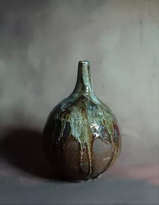 Buy Studio Pottery. Slim Necked Jar .Stoneware, Ikebana.... John Wright • 37£