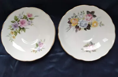 Buy 2 Vintage Fine Bone China Saucers Made In England • 5£