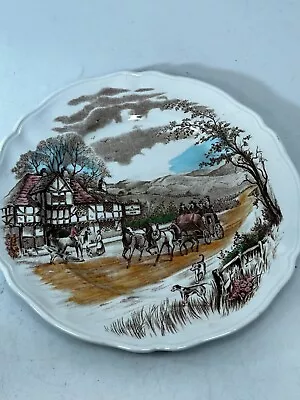 Buy Devonshire Road Alfred Meakin Dinner Plate Scene Brown Coloured Plate Dish #LH • 2.99£