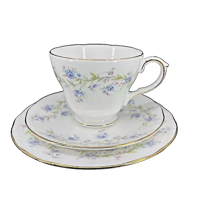 Buy Duchess  Tranquillity  Bone China Floral Tea Trio - Cup, Saucer & Plate C1940s • 16.92£
