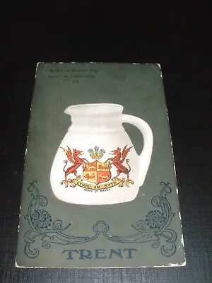 Buy Goss Crested China Trent Postcard Arms Of Wales • 0.99£