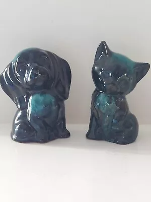Buy Vintage Blue Mountain Pottery Dog & Cat Made In Canada Cute Kitsch Retro • 20£