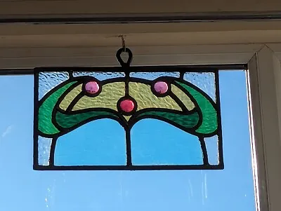 Buy Renovated Compact Hanging Stained Glass Panel • 200£