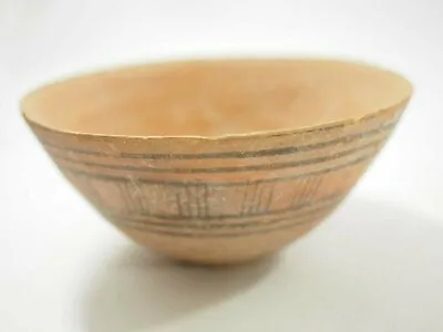 Buy Ancient Middle East Terracotta Pottery Bowl With Painted Designs • 165.96£