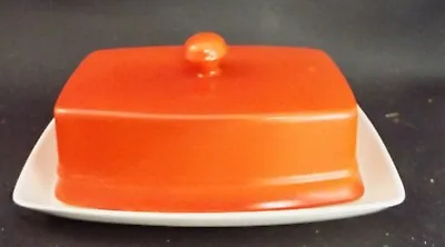 Buy Vintage 1960s Carlton Ware Oslo Pattern - Red & White Glazed Cheese Dish And Lid • 29.99£