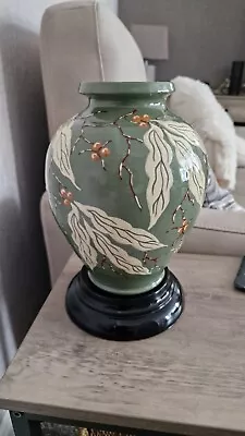 Buy Large C H Brannam Ltd Green Glazed Vase With Stand • 40£