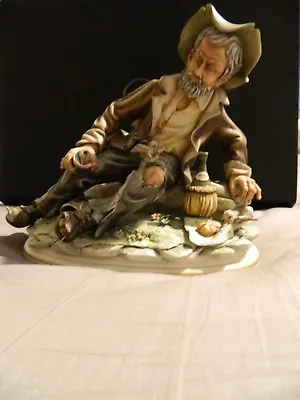 Buy Vintage Capodimonte Figurine Of A Drunk Man Signed Cortese • 54.99£