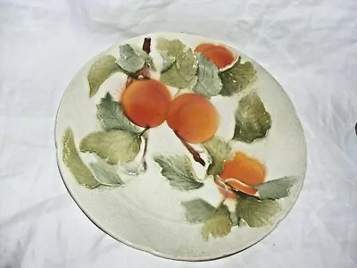 Buy Antique French St Clement Fruit Plate Peaches Or Apricots Majolica • 44.99£