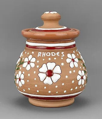 Buy Vintage RHODES Studio Pottery HANDMADE Beautifully PART GLAZED LIDDED POT - 379g • 19.95£