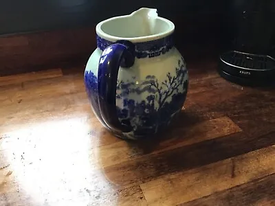 Buy Antique Victoria Ware Ironstone Jug Blue & White Approx 8 Inches • 18£
