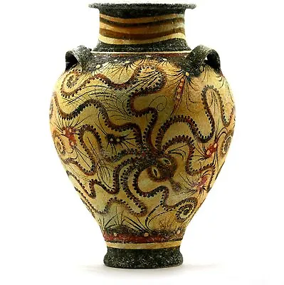 Buy Minoan Vase Pottery Painting Octopus Ancient Greek Crete Ceramic Knossos • 123£