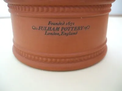Buy Fulham Pottery Terracotta Container  With Lid • 25£