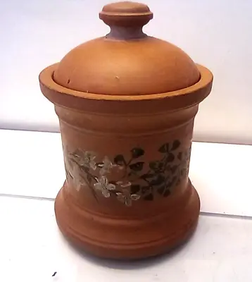 Buy Longpark Pottery Torquay Tobacco Jar Terracotta 10 Cm Vintage A/f • 7£
