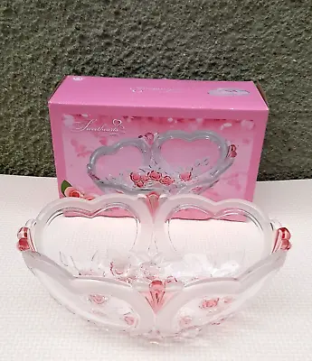 Buy Art Deco Style Crystal Glass Bowl Sweethearts Walther,lalique Style Tulips 21cm • 23.99£