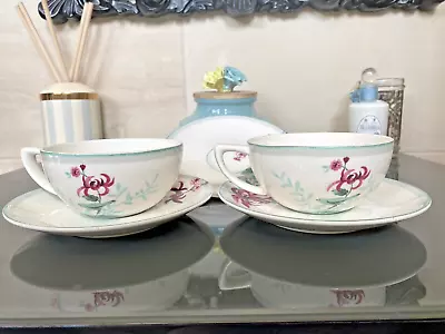 Buy Marks & Spencer's Fine China Tea Cup & Saucer Sets X 2  ' Florence ' VGC • 12.99£