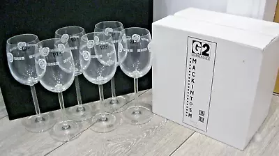 Buy G2 Gleneagles Crystal C.Rennie Mackintosh Rose Decorated Wine Glasses 6x **NEW** • 65£