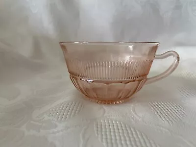 Buy Vintage  Depression Pink Glass Tea Cup • 11.57£