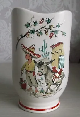 Buy Vintage Kitsch 1950s Crown Ducal Ware Little Pedro Mexican Design 292 Vase 6  • 5.99£