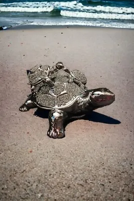Buy Turtle Crushed Diamond Embellished Ornament • 40£